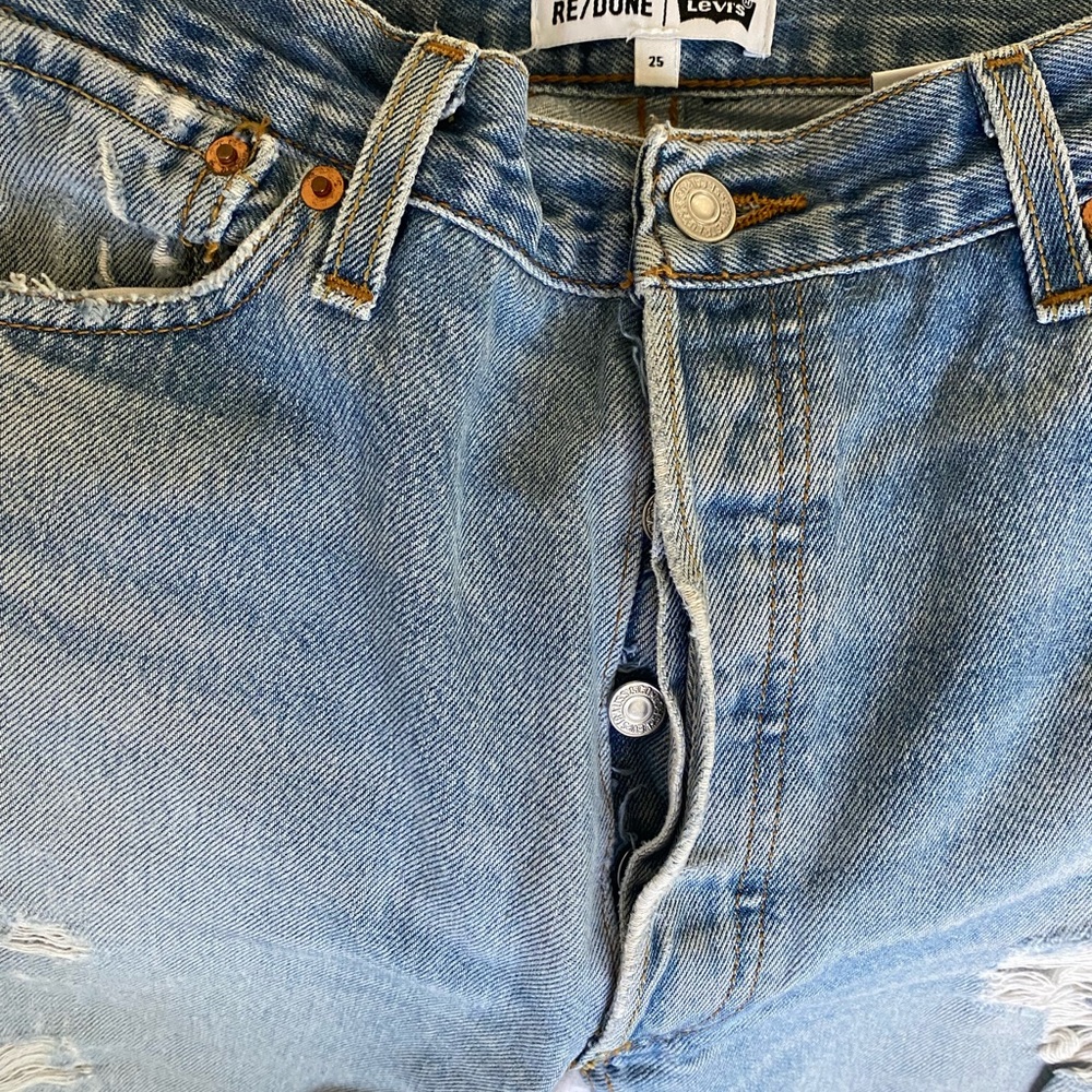 Re/Done High Rise Skinny Jeans - Picture 3 of 4